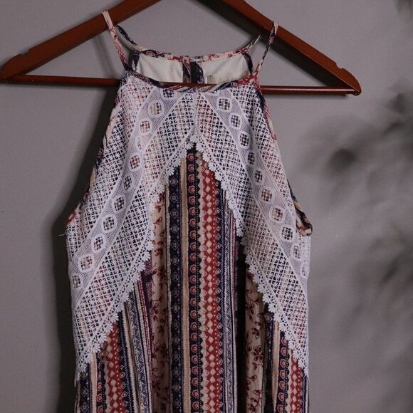 Alter'd State Boho Lace Sleeveless Summer Mini Dress - Picture 3 of 10